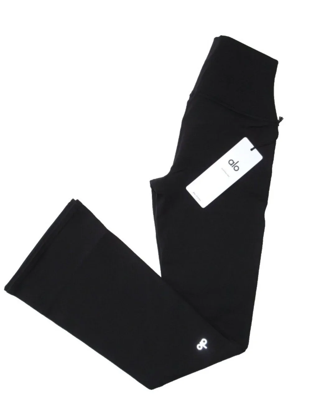 NWT Alo W51119R Airbrush High-Waist 7/8 Bootcut Legging in Black Stretch S - Picture 6 of 7
